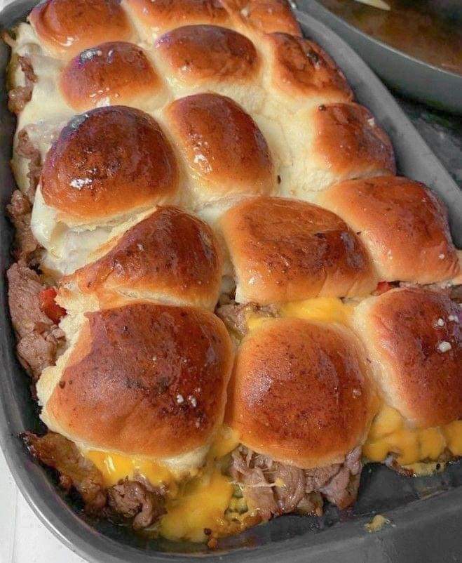 Philly Cheesesteak Sliders