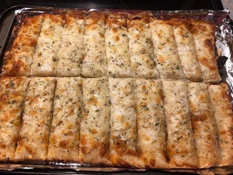 Homemade Cheesy Garlic Breadsticks Recipe