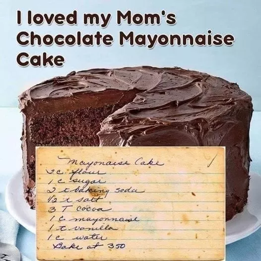 Chocolate Mayonnaise Cake