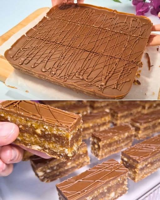 No-Bake Chocolate Caramel Slice