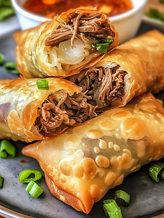 Crispy, Cheesy Philly Cheesesteak Egg Rolls