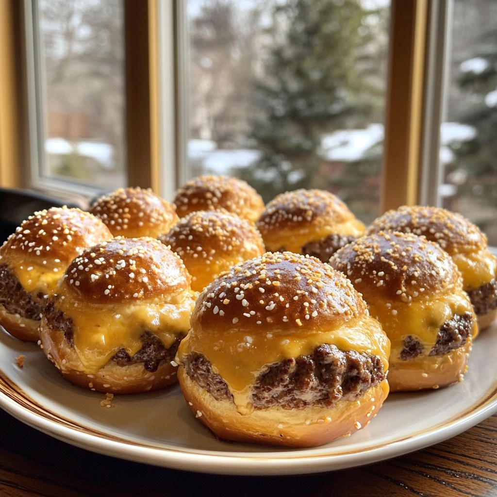 Cheeseburger Pretzel Bombs