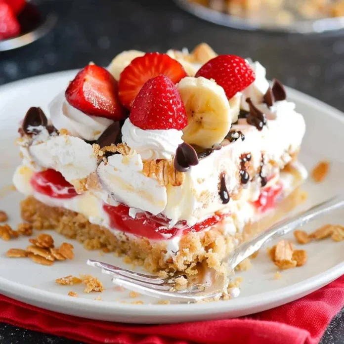 No-Bake Banana Split Cake