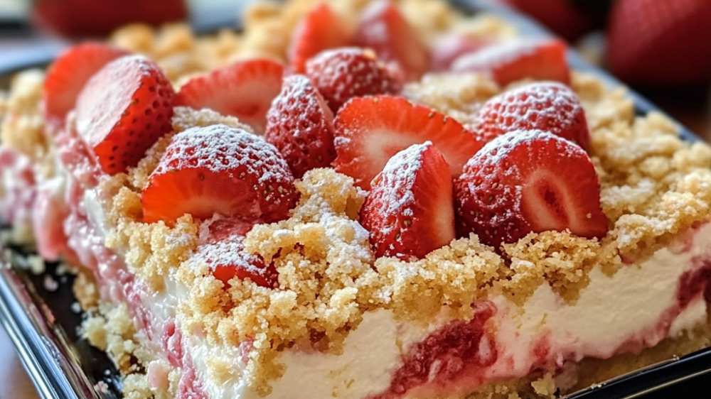 Strawberry Cheesecake Dump Cake