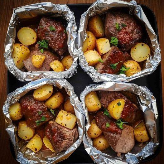 Garlic Butter Steak and Potatoes Skillet