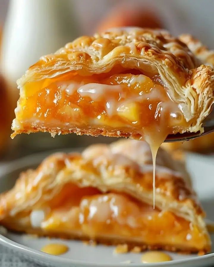 Easy Golden Peach Turnovers