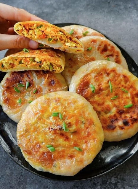 Delicious Filled Pancakes for Breakfast, Chinese-Inspired