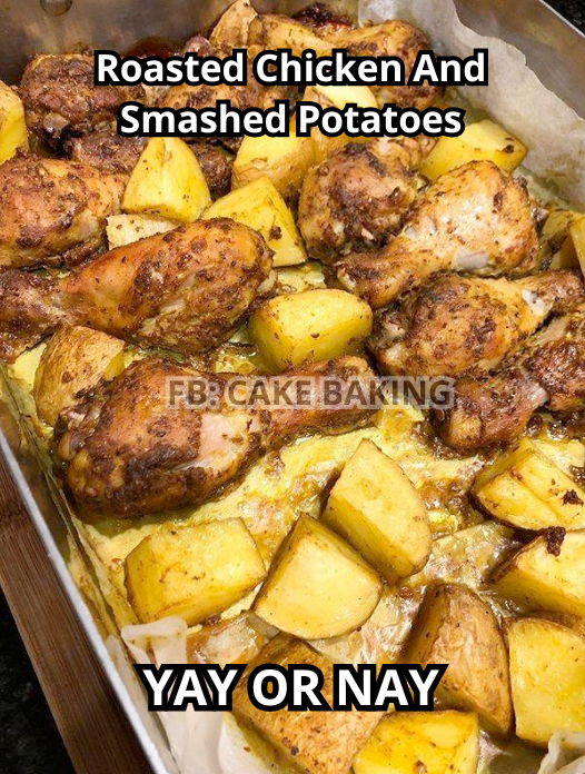 Roasted Chicken And Smashed Potatoes