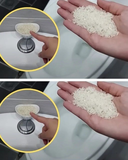 Rice in the bathroom. What is it for?