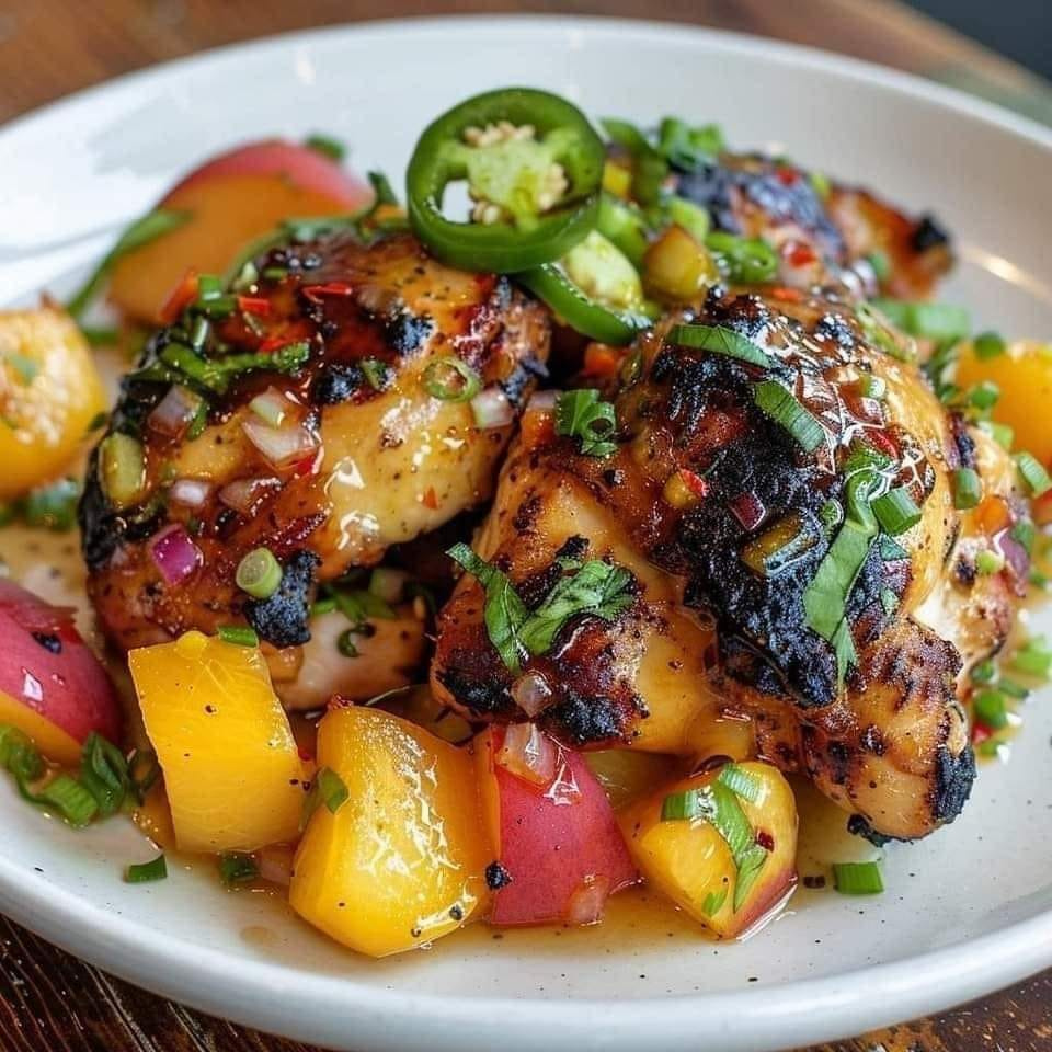 Jalapeño Peach Chicken