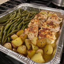 ITALIAN CHICKEN POTATO AND GREEN BEAN BAKE