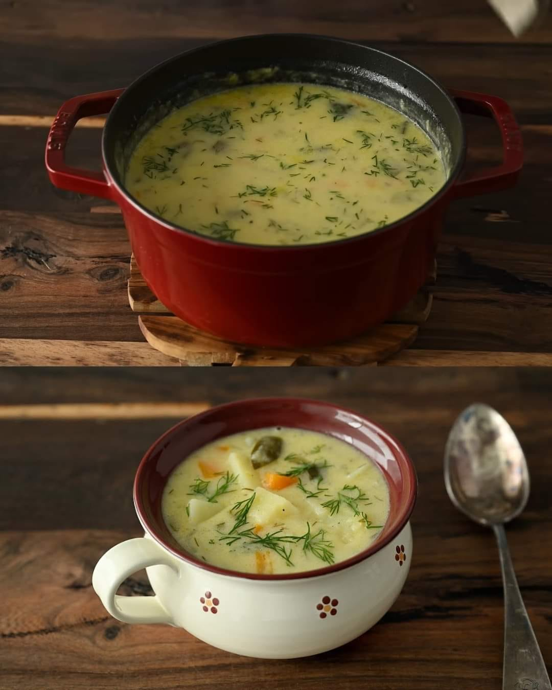 Creamy Dill Pickle Soup