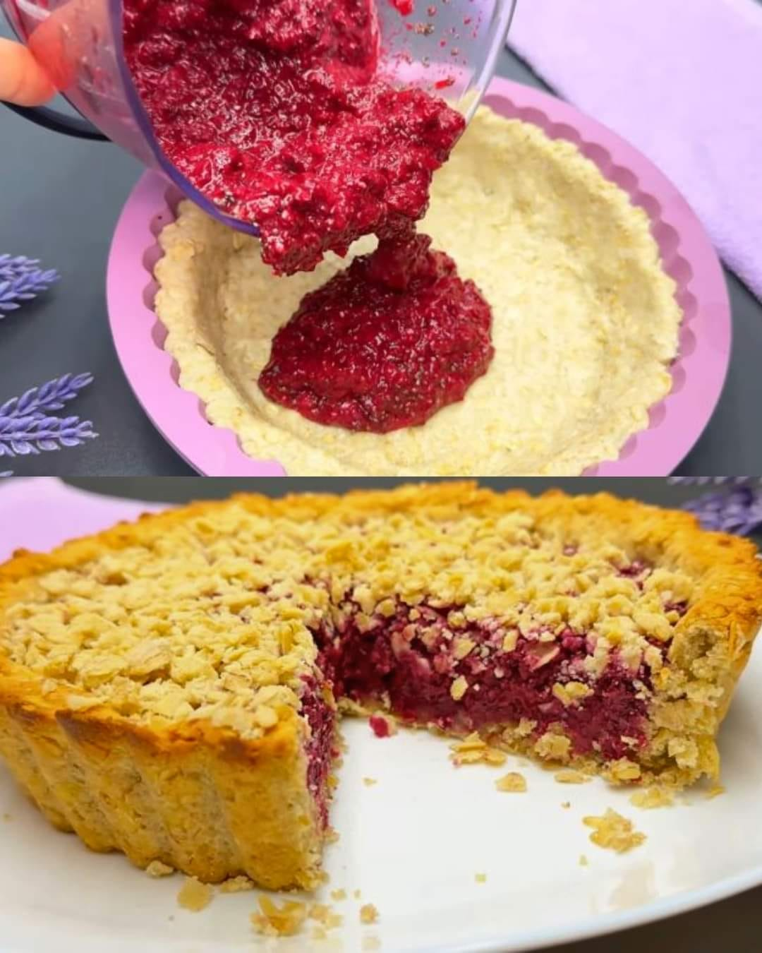 Oatmeal and Almond Bars with Berry Chia Filling