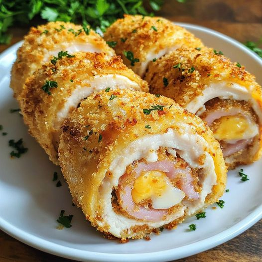 Unbaked Chicken Meat Rolls