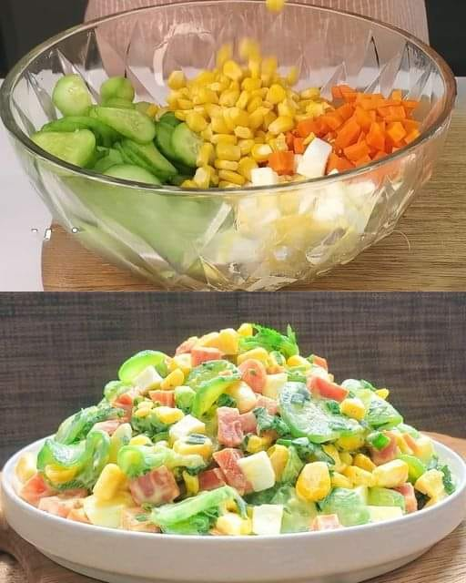 Cucumber and Corn Salad