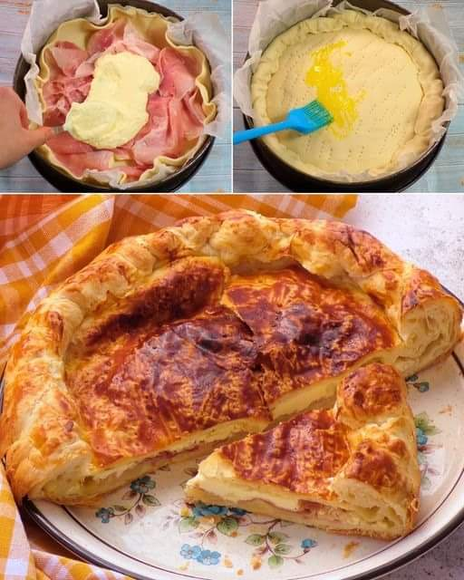 Cheese Pie with Puff Pastry