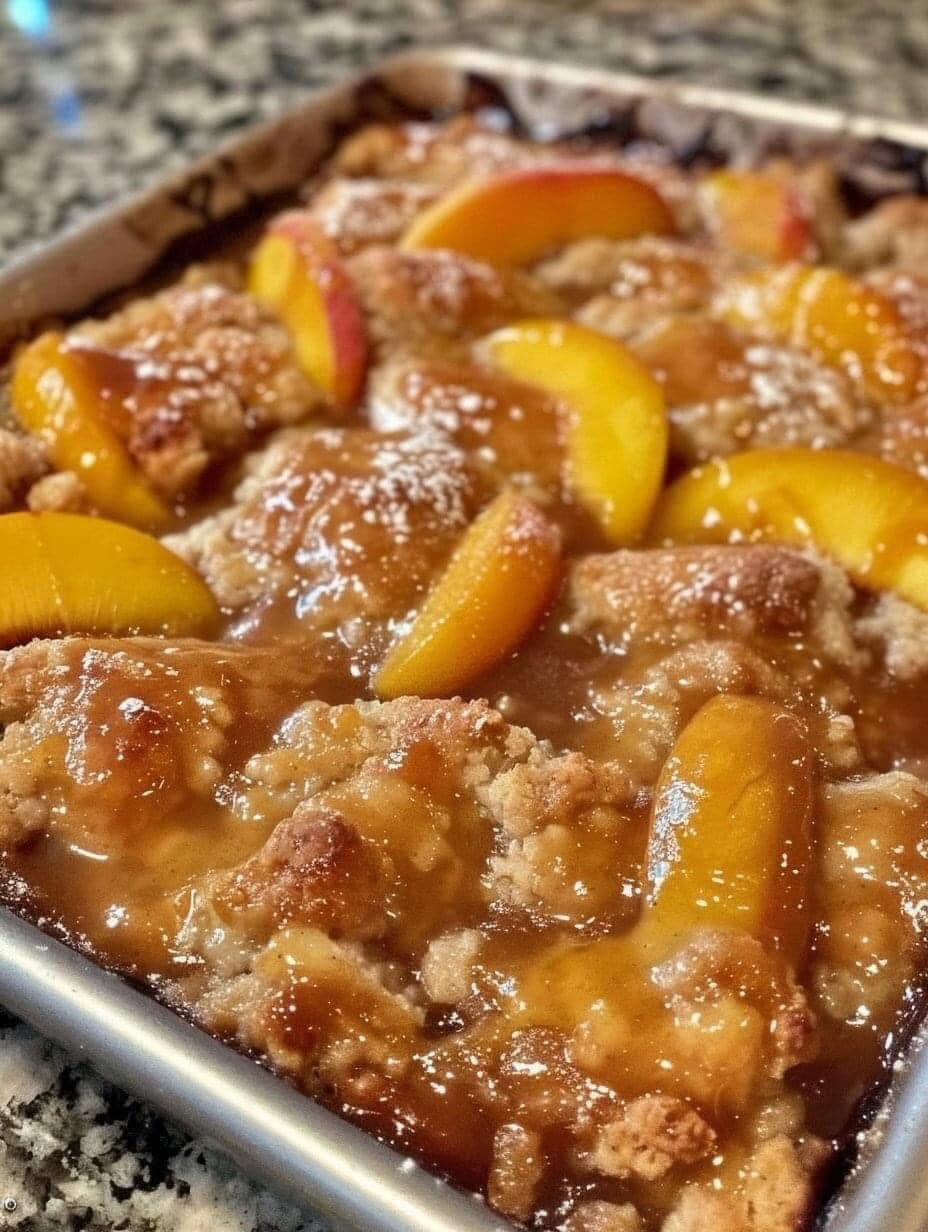 Old Time Oven Peach Cobbler