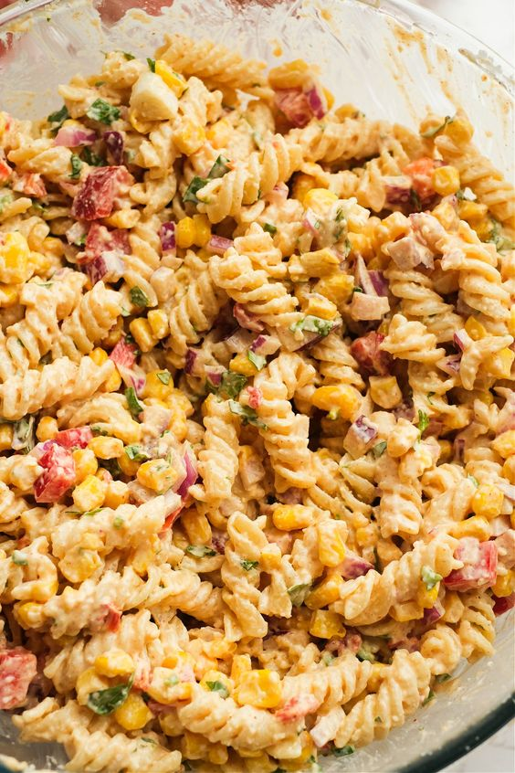 Mexican Street Corn Pasta Salad 